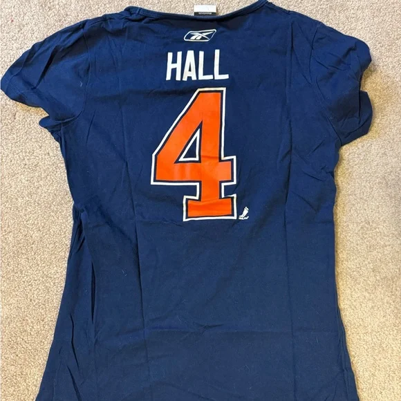 Blue Reebok Oilers T-Shirt - Picture 2 of 2